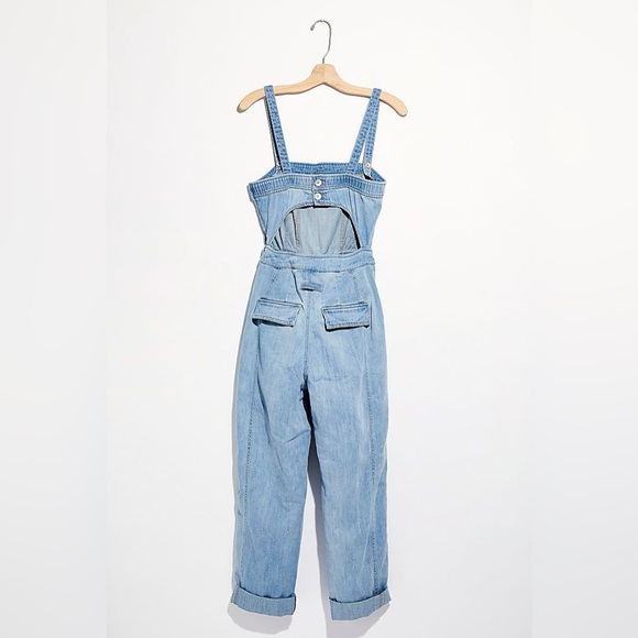⭕️SOLD⭕️Host Pick✨ Free People Go West Utility Denim Jumpsuit - Picture 8 of 9
